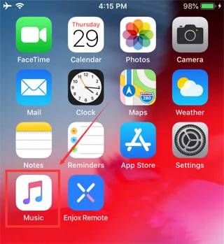 Syncing music to an iPhone for Enjox (step 5)